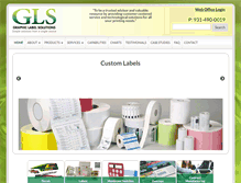 Tablet Screenshot of graphiclabelsolutions.com